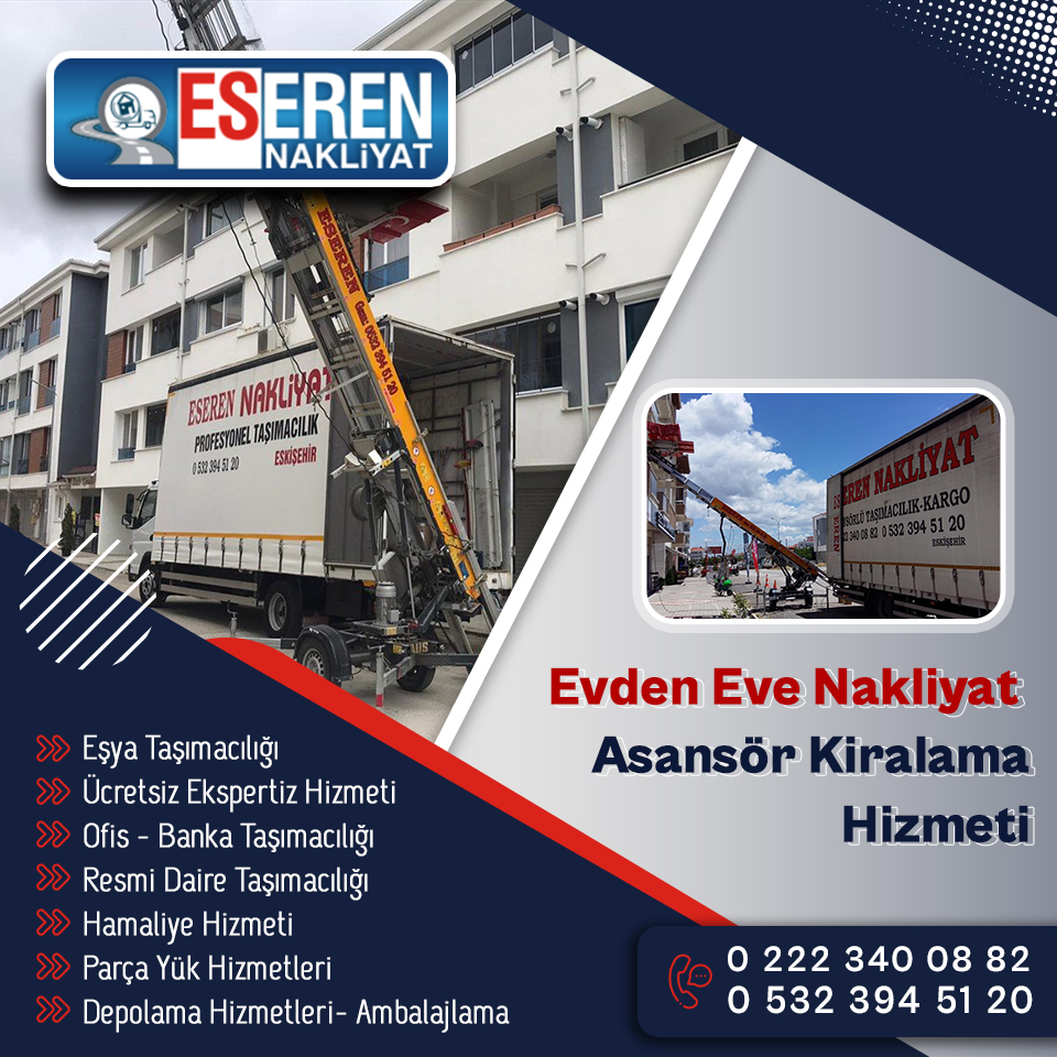 Eseren Nakliyat Asansör Kiralama